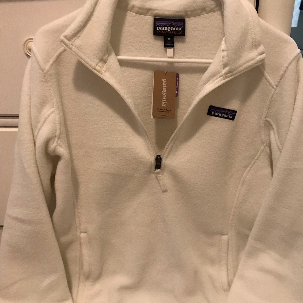 White Patagonia pullover